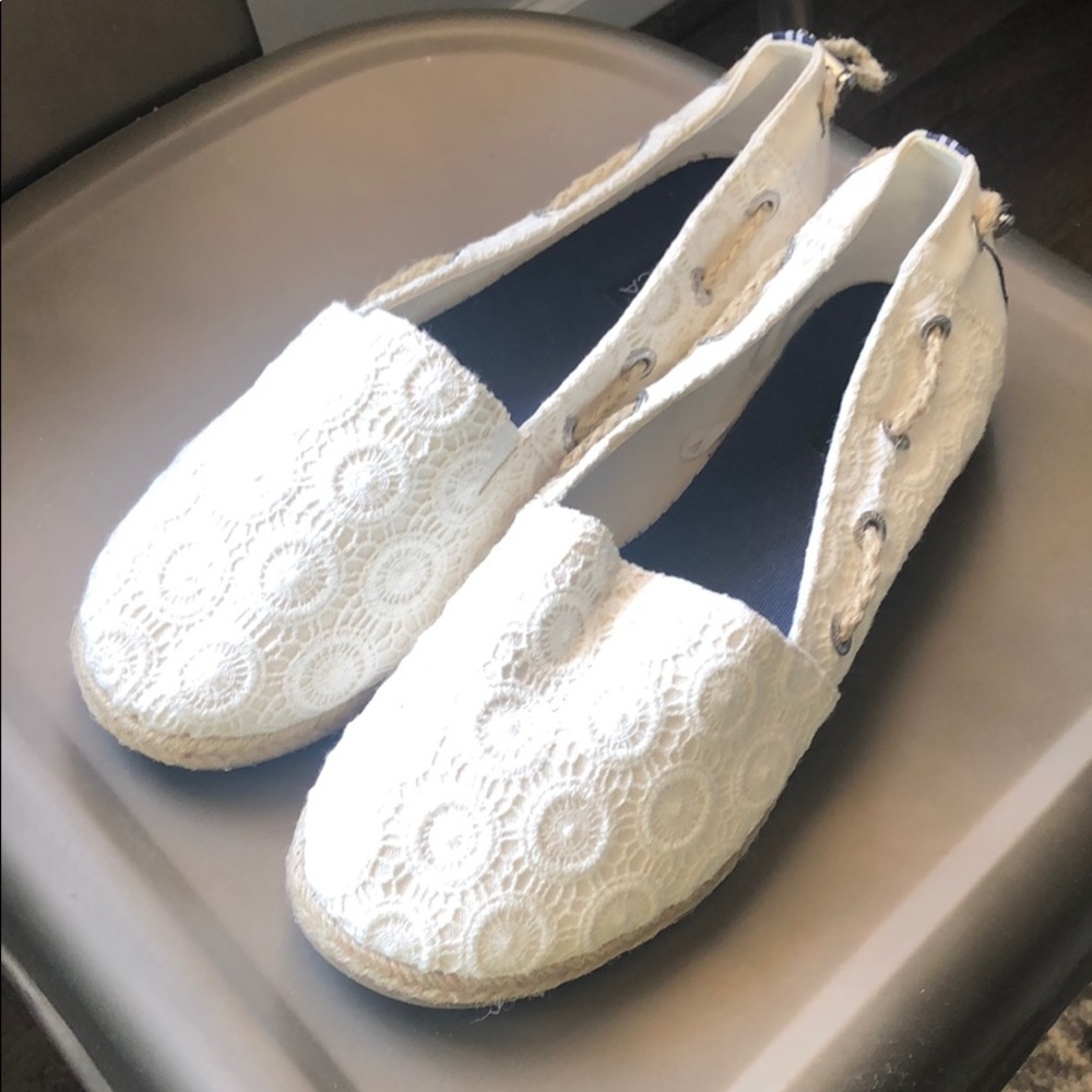 Nautica Rudder Adjustable Slip-on White Loafers